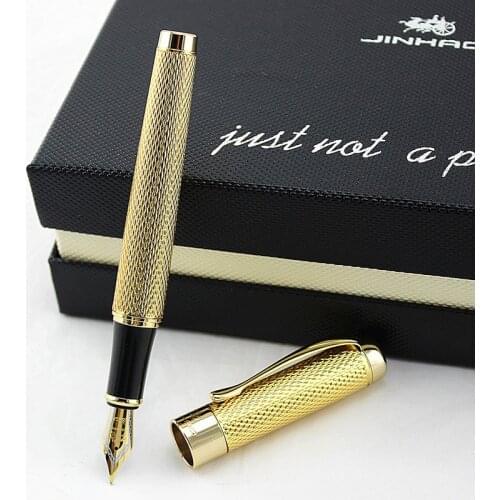 Jinhao Century Series Celluloid Fountain Pen Gold Pattern, Great for Graduate/Business/Office