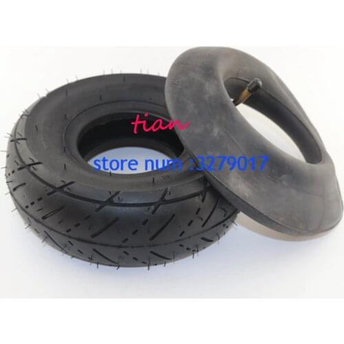 Scooter Tyre Tube 3.00-4 Tire Wheels Fits Mini 2 Stroke Quad ATV Motor Bike Parts (10''x3'', 260x85) For Razor Pocket E300 E325