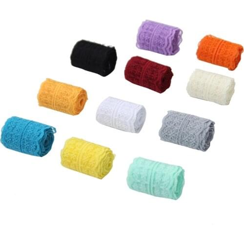 10M Lace Ribbon Trim Floral Pattern Lace Fabric Trim Webbing Fabric for DIY Jewelry Gift Wrapping Wedding Decorations