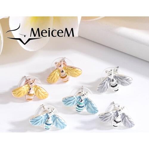 Женские золотые серьги MeiceM China At AliExpress