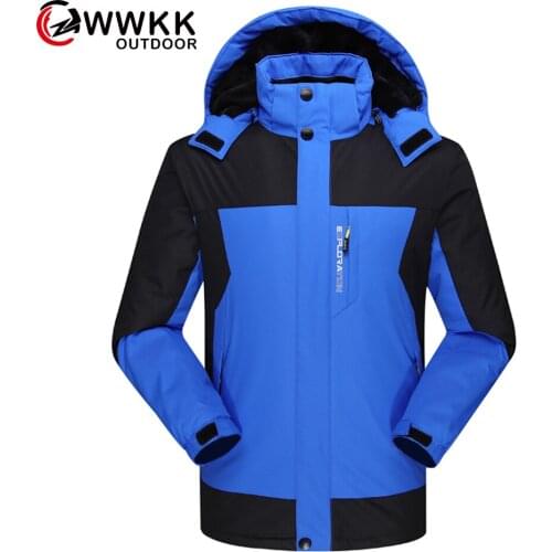 Male Outdoor Jacket Single Removable Heavy Hat Stand Collar Color Simple Atmosphere Button Print Concealed Zipper Outdoor Sports