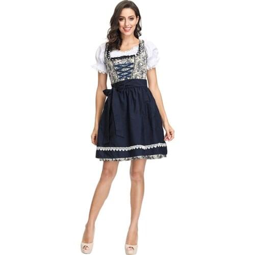 New Beer Costumes Black Pattern Bar Waiters Oktoberfest Costumes Stage Costumes Halloween Costumes