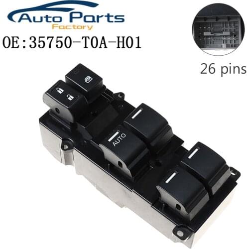 New Electric Power Window Lifter Master Control Switch For Honda Accord 2008 -2011 35750-T0A-H01 35750T0AH01 35750-TB0-H01