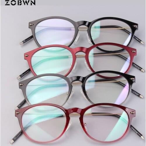 Wholesale promotion point Women Eyewear ladies Eyeglasses Optical Fashion male for Prescription Glasses Frame full rim Spectacle