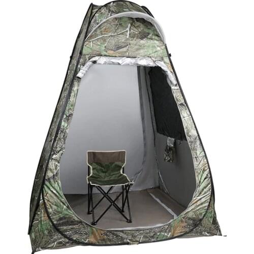 Ice Fishing Tent Camouflage Anti-mosquito Raft Set Up Rain-proof Sunscreen Double Doors 2Windows Pop Up Quick Open 150*150*190Cm