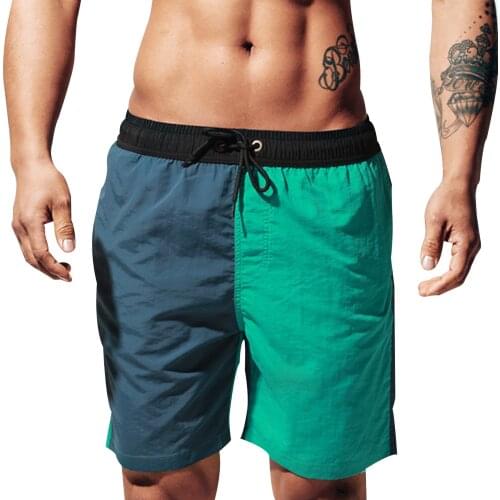 Beach Shorts Summer Swimming Trunks Loose Swimwear for Men Quick Dry Beachwear Shorts with Tether Male Breathable Swimsuits