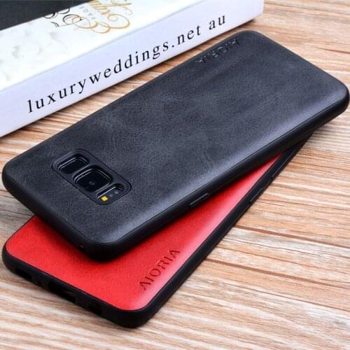 For Samsung Galaxy S8 case Luxury Vintage leather Skin cover phone cases for Samsung Galaxy S8 Plus coque funda capa