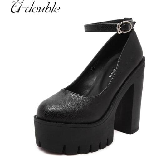 U-DOUBLE Womens High-heeled Shoes