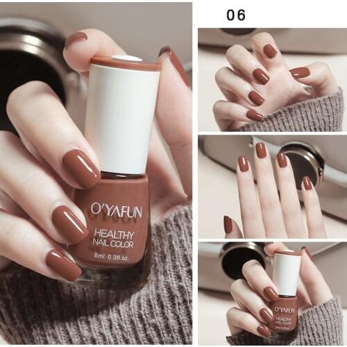 8ml Manicure Nail Art Tearable Quick Dry Nail Polish without Lamp Glitter Sequins Uv Varnish Nail Polish Matte Watercolor Drops