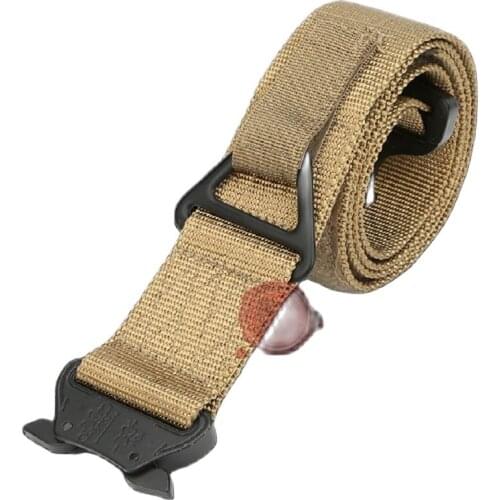 Outdoor belt tactical waist belt multi function automatic high quality alloy buckle