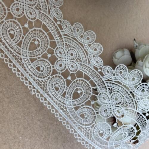 3 Yards Ancient Style Black/White Venice/Venise Lace For Craft Embroidered Lace Trim DIY Clothes Accessories