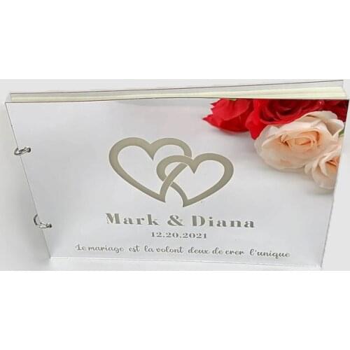 60sheets/120pages Wedding Guest Book Wedding Decoration Rustic Sweet Wedding Guestbook Wedding Favors Gifts Party Note Book