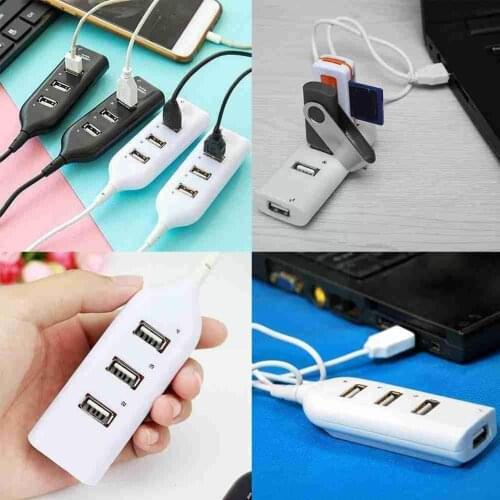 Hub Adapter 4 Port USB 2.0 Multi HUB Splitter Expansion Adapter Portable For Computer Desktop PC Laptop Adapter Plug Connec K0M5