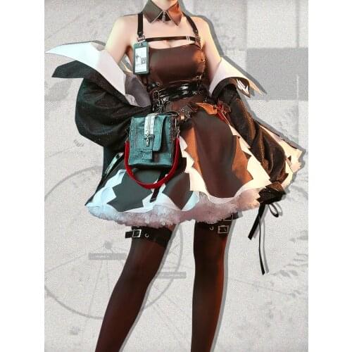 Anime Arknights Surtr RHODES ISLAND New Operator Game Lolita Dress Uniform Cosplay Costume Halloween Women Free Shipping 2020New