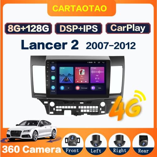 Android 10.0 4GB+64GB DSP RDS Car radio GPS map multimedia video player for Mitsubishi Lancer 2007 2008 2009-2013 2DIN 8-core