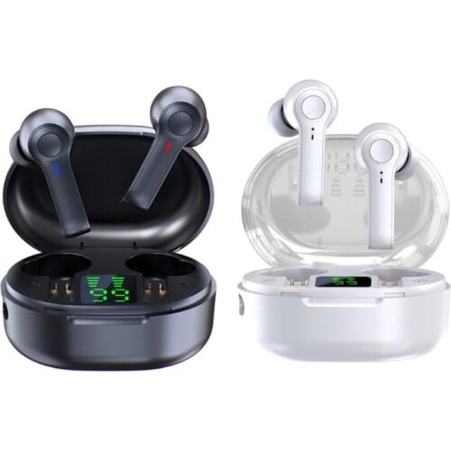 Wireless Earbuds Bluetooth 5.0 TWS Stereo Earphones Stereo True Wireless Earbuds with Built-in Mic Smart Touch Control