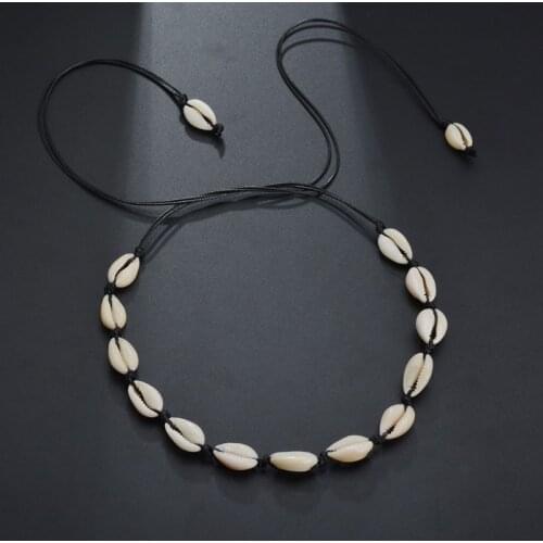 Boho Hawaii Handmad Beach Shell Conch Choker Necklace Women Summer Beach Jewelry