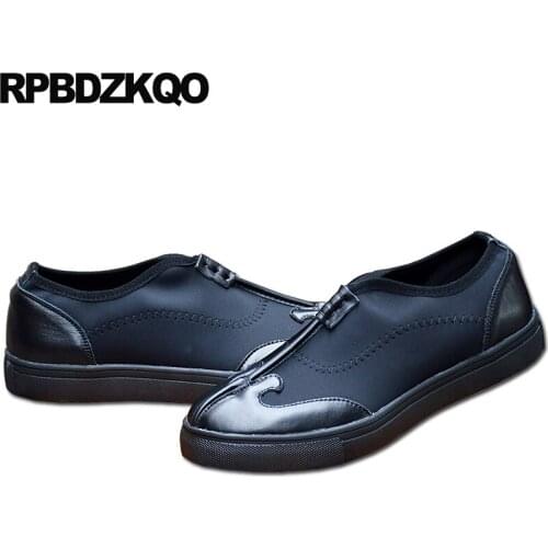 Black Retro Spring 2019 Real Leather Big Size Skate 46 Genuine Designer Casual Shoes Men Comfort Slip On Vintage Walking Driving