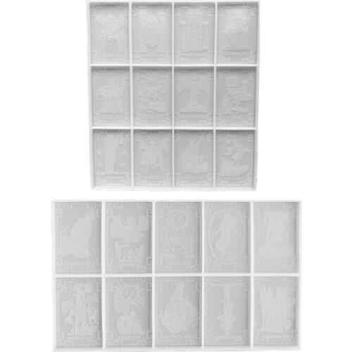 Taluo Card Resin Mold Silicone Mold for Resin Casting Epoxy Molds for DIY Personalized Taluo Card Games Resin Jewelry