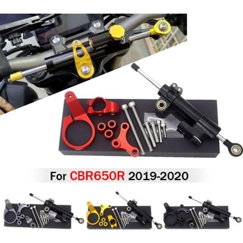 CNC Carbon fiber Motorcycle Adjustable Steering Damper Stabilizer Kit For HONDA CBR650R CBR 650 R cbr650r cbr 650 r 2019 2020