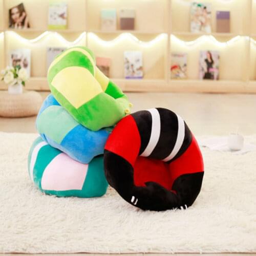 Lovely Colorful Baby Learn Sitting Plush Chair Toy Stuffed Safe Chair Toy