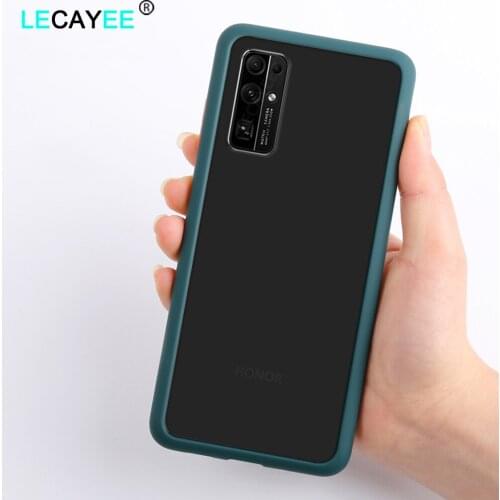 LECAYEE Anti-Knock Back Cover for Huawei Honor 30 30I 30S 30 Pro Plus 30 Youth Phone Case Translucent Protective Case
