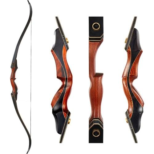 Archery Bow Take-down Bow Hunting Recurve Bow for Right-handed Adult Outdoor Shooting Practice Bow 30-50Ibs
