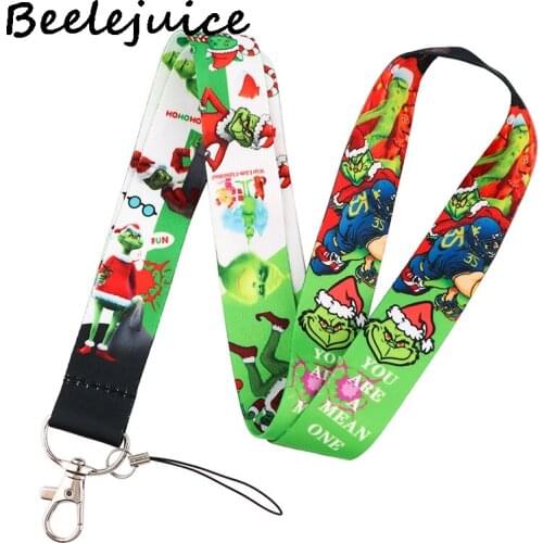 Father Christmas Clown Lanyard for Keys Phone Cool Neck Strap Lanyard for Camera Whistle ID Badge Cute webbings ribbons Gifts