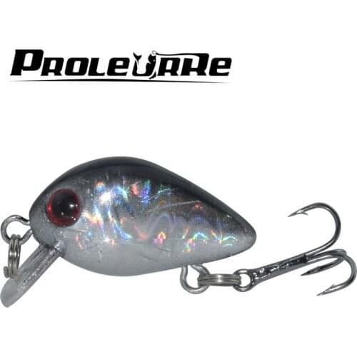 1pcs 3cm 1.6g Topwater Swim Fishing Lure Artificial Hard Crank Bait topwater Wobbler Japan Mini Fishing Crankbait lure Pro-033