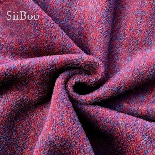 Multicolor 100% wool alpaka blend heavy winter fabric for coat dress 155cm width free shipping SP5737