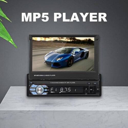Long Lifespan Practical Telescopic Capacitive Screen Car Player Bluetooth Car Stereo Player AUX Function for Vehicle