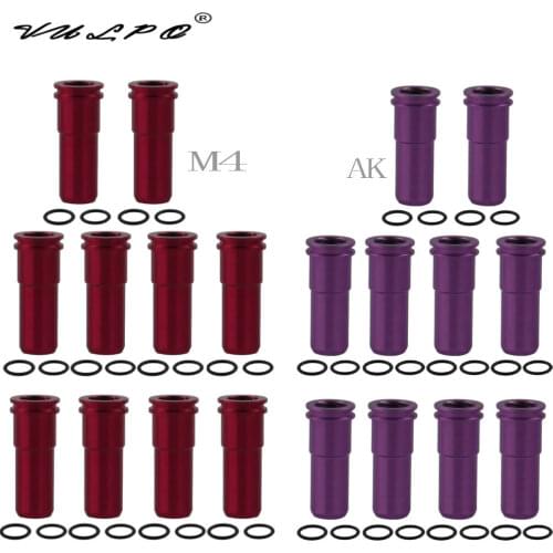 VULPO 10pcs/lot High seal CNC Aluminum Double O-ring Air Seal Nozzle for M4 M16 Series Airsoft AEG