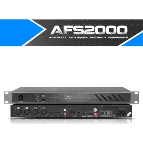 Professional stage performance meeting home front-end effector frequency shift automatic anti squeal feedback suppressor