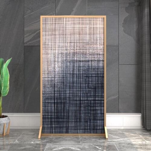 Nordic style light luxury home art screen partition living room small apartment hotel custom metal movable screen