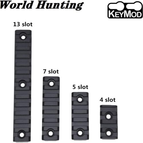 Tactical 4/5/7/9/13 Slots 21mm Keymod Picatinny Rail Keymod Handguard AR15 Rifle Scope Mount Base Rail Hunting Gun Accessories