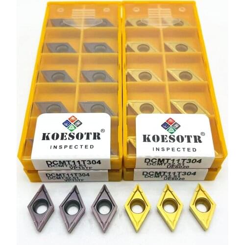 DCMT11T304 VP15TF UE6020 US735 Carbide inserts Internal turning tools Metal turning tools CNC tools Carbide turning insertsDCMT