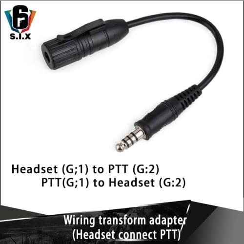 Z-TAC Z-tactical Wiring Transform Adapter Headset Connect Military PTT Z145