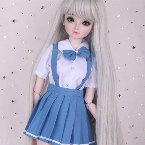 1/3 Doll Clothes Fashion Dress Up Set for 60 Cm BJD Doll Skirt Doll Accessories Toys for Girls Gifts Suit Idol Doll Clothes