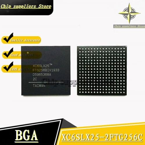 2PCS-10PCS) XC6SLX25-2FTG256C BGA Programmable logic chip New and original