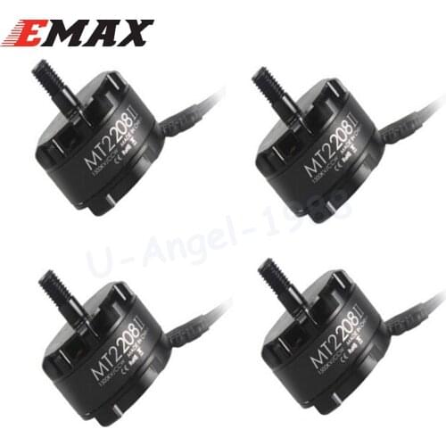 4set/lot EMAX Cooling CW CCW Brushless Motor MT2208 II 1500KV 2000KV for RC QAV250 F330 Multicopter