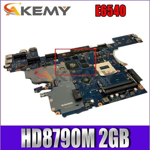Akemy VALA0 LA-9413P FOR DELL Latitude E6540 Laptop Motherboard HD8790M 2GB CN-0VPH0Y VPH0Y Mainboard 100%Tested