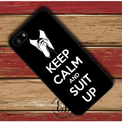 Keep calm and suit up case for iphone 11 12 pro X XR XS Max 6 7 8 plus Samsung S10 S20 s8 s9 plus note 8 9 10