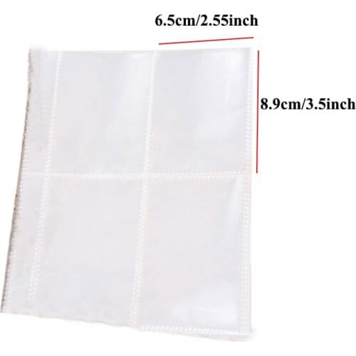 10 Inner Pages for Jelly Color Sequins Photo Album Portable Transparent Photo Holder Cute 3/5 Inches Album Pages Album Inner