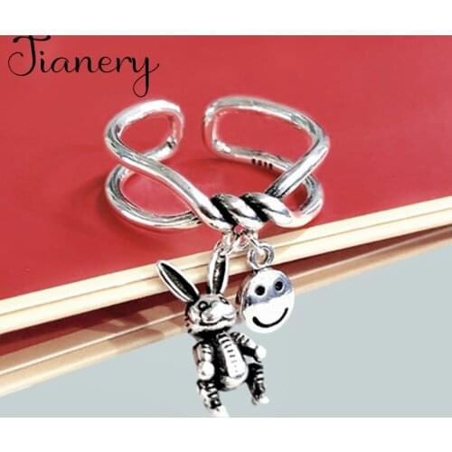 Hot Sale Bohemian New Charming Rabbit Rings For Women Fashion Open Finger Rings Female Boho Jewelry 2021