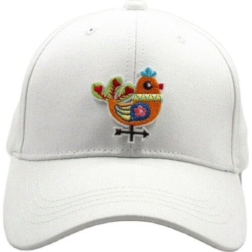 Chicken Animal Embroidery Cotton Baseball Cap Hip-hop Cap Adjustable Snapback Hats for Men and Women 381
