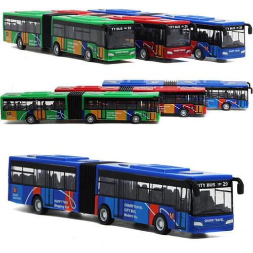 1Set Multicolor Indoor Collection Alloy Bus Toy Bus Model Interesting Desk Alloy Car Toy Pocket Decoration Cultivate Interest
