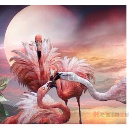 Kexinzu 5D DIY Full Square Drill Diamond Painting"Animal Bird"3D Embroidery Rhinestone Cross Stitch 5D Home Decor Gift K609