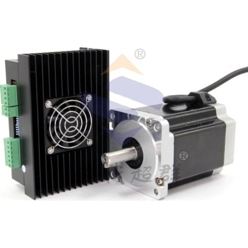 86 Hybrid Servo Driver kit 86BYG250-80 4.0N.m 1200rpm 80mm + HB860 AC18-80V 32 DSP Digital Driver With Encoder Cable