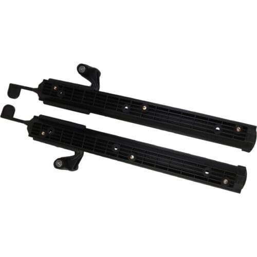 1 Set 2pcs Adjustable Kayak Pedal Foot Braces Kit Peg Set Foot Controlling System Canoe Kayak Footrest Accessories Black