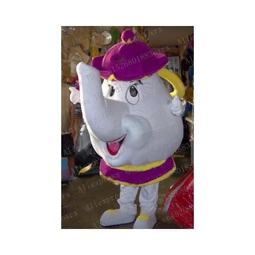 Beauty and the Beast Mrs.Potts Teapot Mug Mascot Costume Adult Cartoon Character Shopping Mall Sales Performance zx969